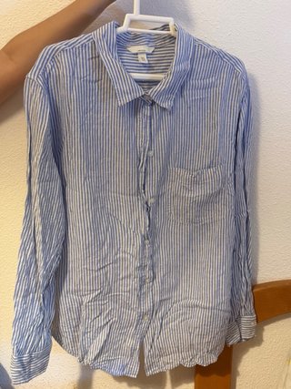Blusa de Rayas Azul y Blanca Lindex