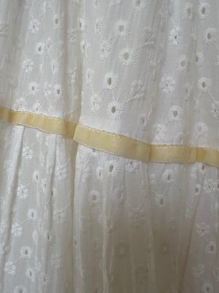 Traje Flamenca Piqué Blanco Perforado