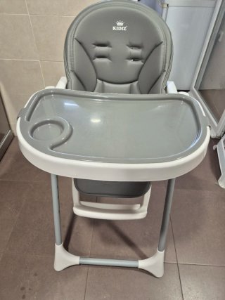 Silla de comer KIDIZ gris