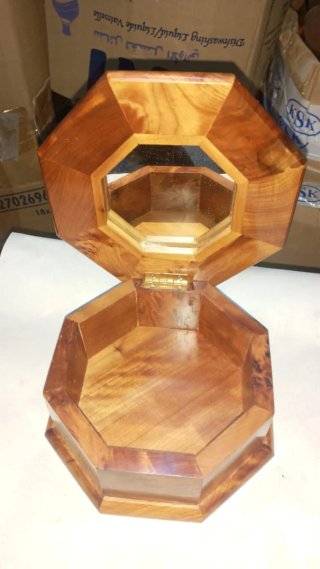 Caja Joyero de Madera Octogonal artesanal