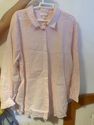 Blusa de rayas rosa Lindex