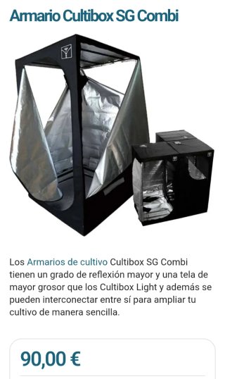 2 Armarios de Cultivo Cultibox SG Combi