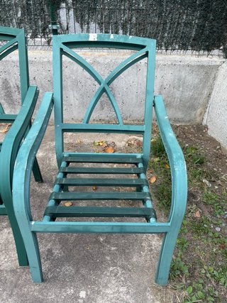 4 Sillas de Jardín Verdes