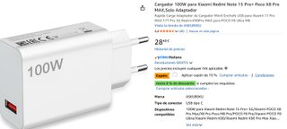 Cargador 100W USB Tipo C