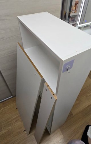 Escritorio con Estantería Integrada Blanco