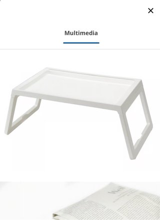 Bandeja de Cama Blanca