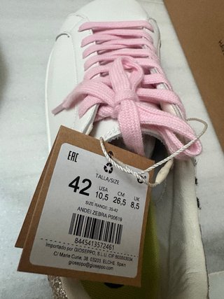 Zapatillas Gioseppo blancas y rosas sin estrenar
