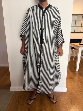 Túnica Rayas Negra y Blanca Talla Única