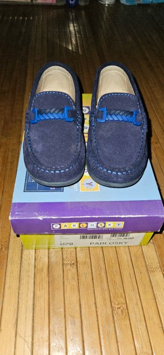 Mocasines Pablosky niño Azul Marino      talla 28.