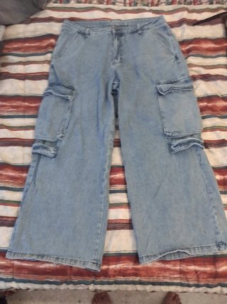 Pantalón Cargo Azul