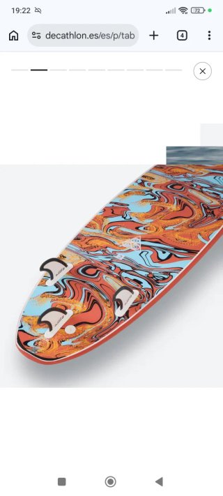 Tabla de Surf Olaian 500 Espuma 7' 55L -65kg.