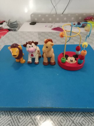 Lote Juguetes Bebé: Figuras Kiddieland + Laberinto