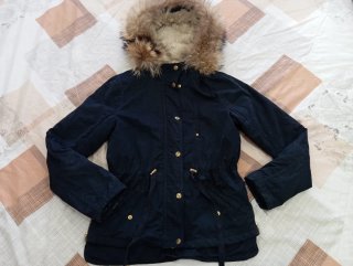 Parka H&M Donna Nera Taglia 34 XS