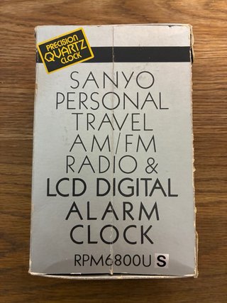 Radio Sanyo RPM6800U AM/FM  año 1980. Nueva