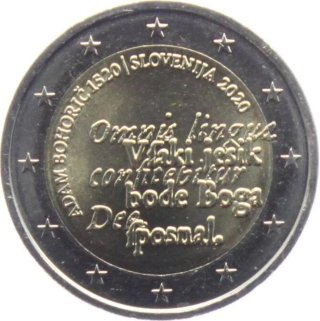 2 € Eslovenia 2020 Conmemorativa Adam Bohorič