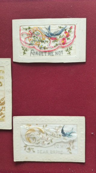 WW1 Antiguas postales de seda