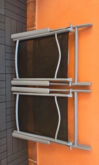 Set de 2 Sillas de Jardín Plegables