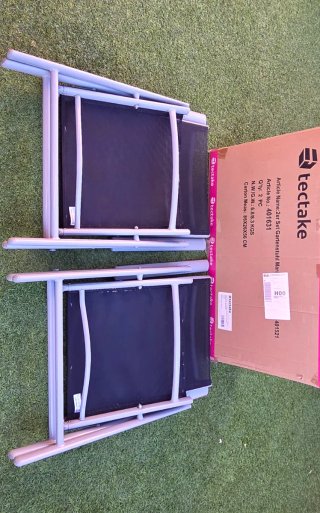 Set de 2 Sillas de Jardín Plegables
