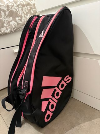 Paletero Pádel Adidas Negro y Rosa