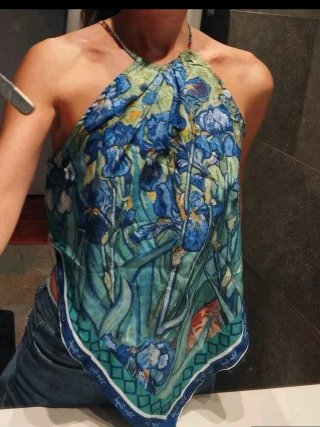 Top Pañuelo Lirios Van Gogh Talla L