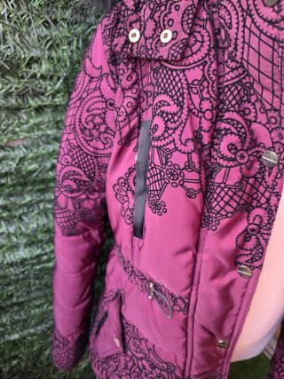 Abrigo Desigual Morado Edición Especial