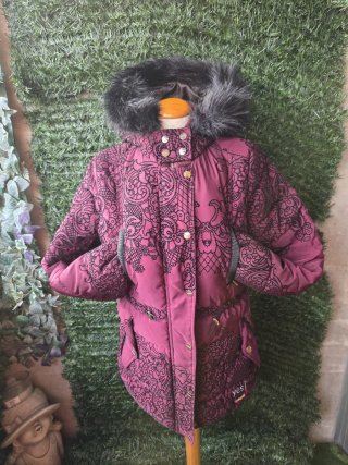 Abrigo Desigual Morado Edición Especial