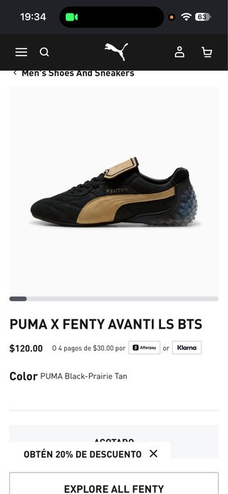Zapatillas Puma Fenty Nuevas