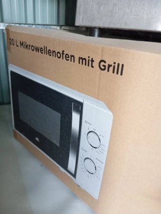 Microondas con Grill OK. 20L Blanco