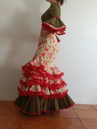 Traje de flamenca estampado