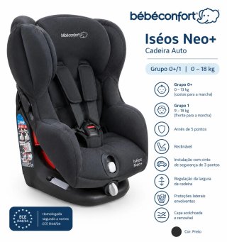 Cadeira Auto Bébé Confort Iséos Neo+ Grupo 0+/1