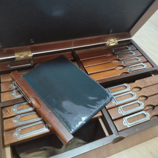Caja Portafotos Madera Portico
