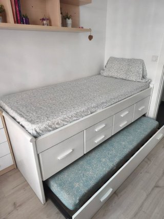 Cama Nido 90x190 con Cajones