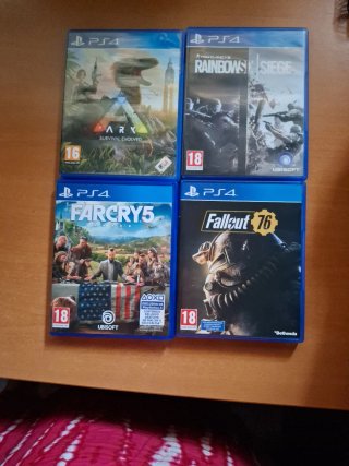 Lote 4 Juegos PS4: ARK, Far Cry 5, R6 Siege, Fallo