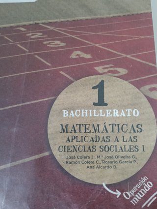 Matemáticas aplicadas a las Ciencias Sociales I...