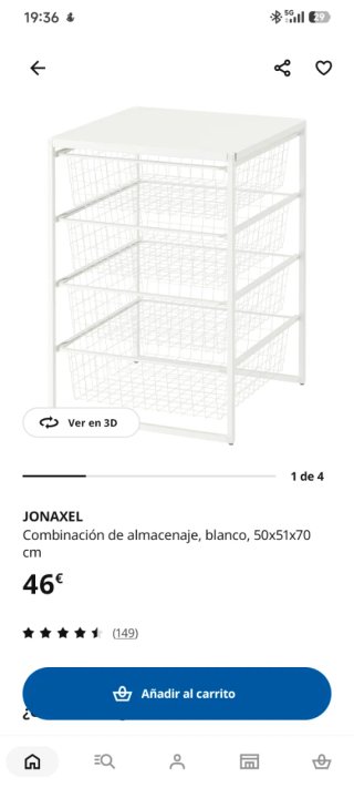 Almacenamiento Ikea Blanco