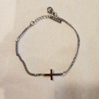 Pulsera con Cruz Sava Amsterdam - Plata