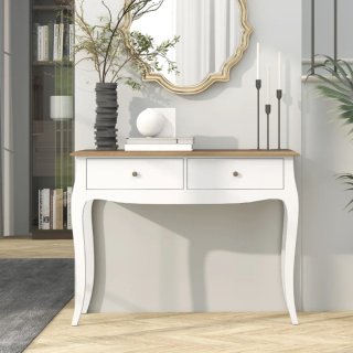 Ingresso bianco e in legno con cassetti