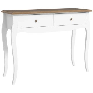 Ingresso bianco e in legno con cassetti