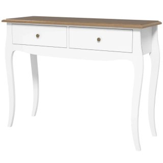 Ingresso bianco e in legno con cassetti