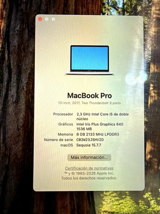 MacBook Pro 2018 256GB Batería Nueva