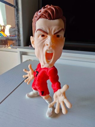 Figura Cristiano Ronaldo CR7 Trofeo Mundial