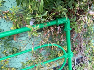 Cabecero Metálico Antiguo Verde