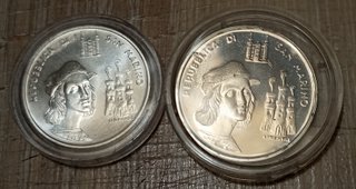 #2297 – 2 Monete Argento San Marino RAFFAELLO