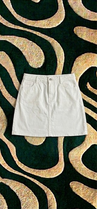 Falda Corta Blanca Kiabi