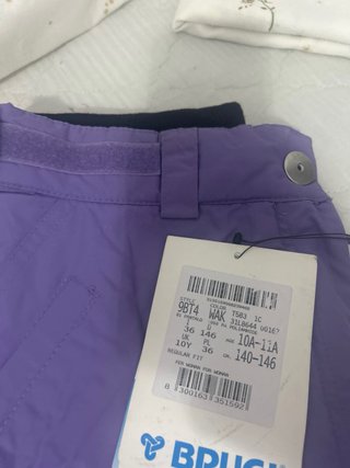 Pantalones de nieve para niña BRUGI morados