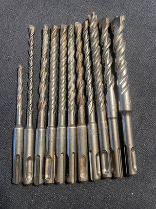 Conjunto de 11 Brocas para Betão