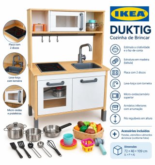 Cozinha de Brincar IKEA DUKTIG com Acessórios