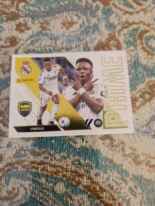 Tarjeta Panini Vinicius Jr. Real Madrid