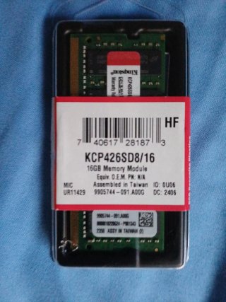 Memoria RAM Kingston 16GB DDR4 para Portátil