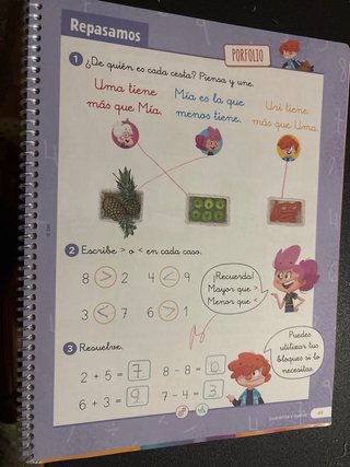Libro de 1 de primaria de matemáticas